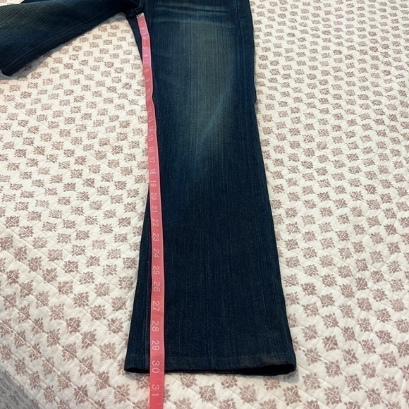 AG Adriano Goldschmied Tomboy Boyfriend Fit Dark Wash Blue Denim Jeans Size 24 - Picture 14 of 14